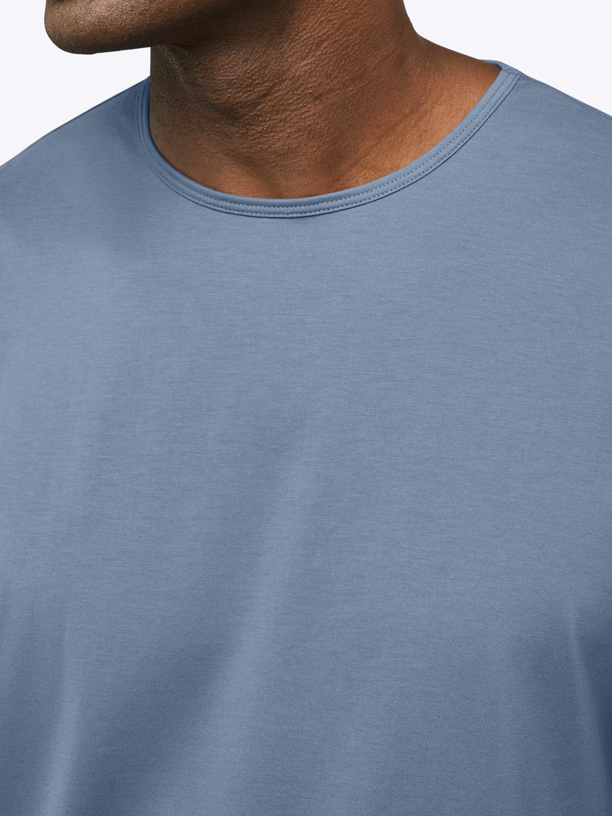AO Curve-Hem Tee | Cadet Blue Signature-Fit PYCA Pro® - Image 5