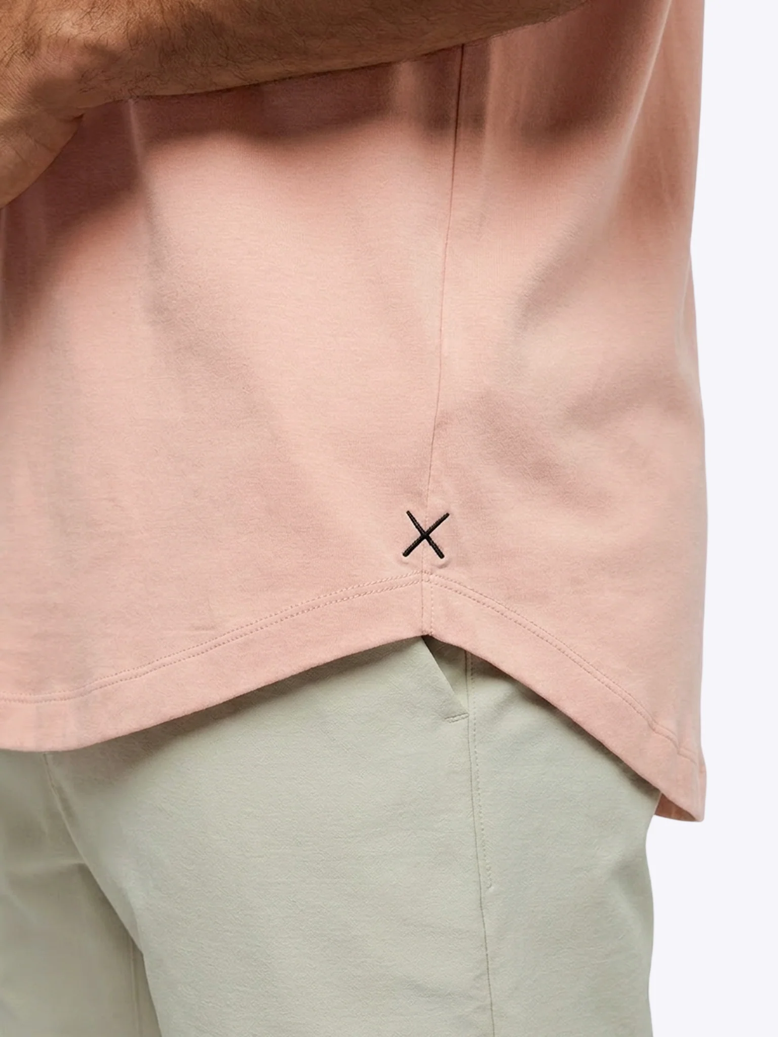 AO Curve-Hem Tee | Dusty Rose PYCA Pro® - Image 5