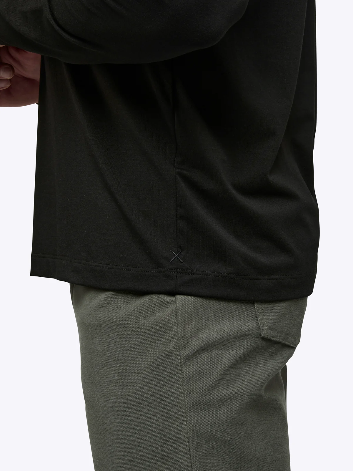 AO Forever Long Sleeve Tee | Black Classic-Fit PYCA Pro® - Image 6