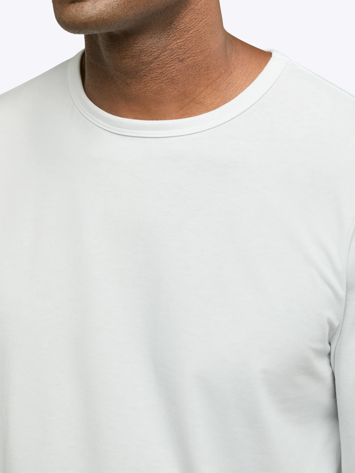 AO Forever Long Sleeve Tee | White Classic-Fit PYCA Pro® - Image 5