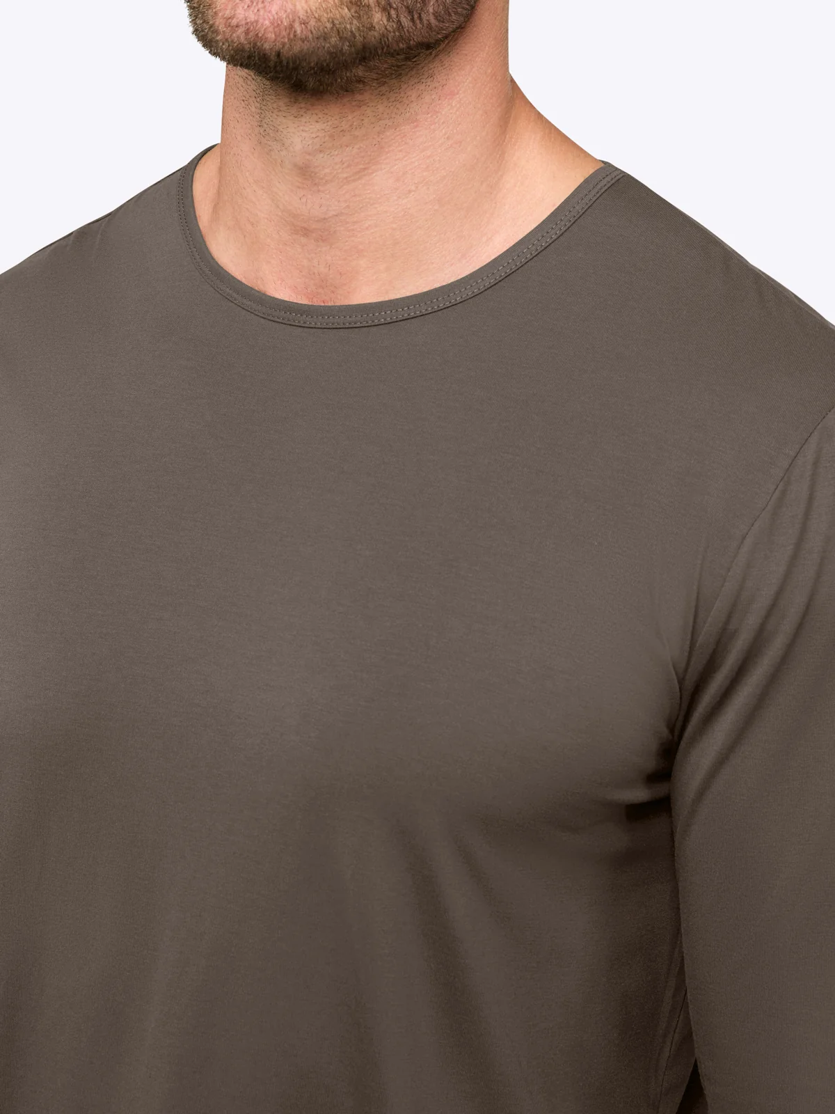 AO Long Sleeve Curve-Hem Tee | Morel Signature-fit PYCA Pro® - Image 6