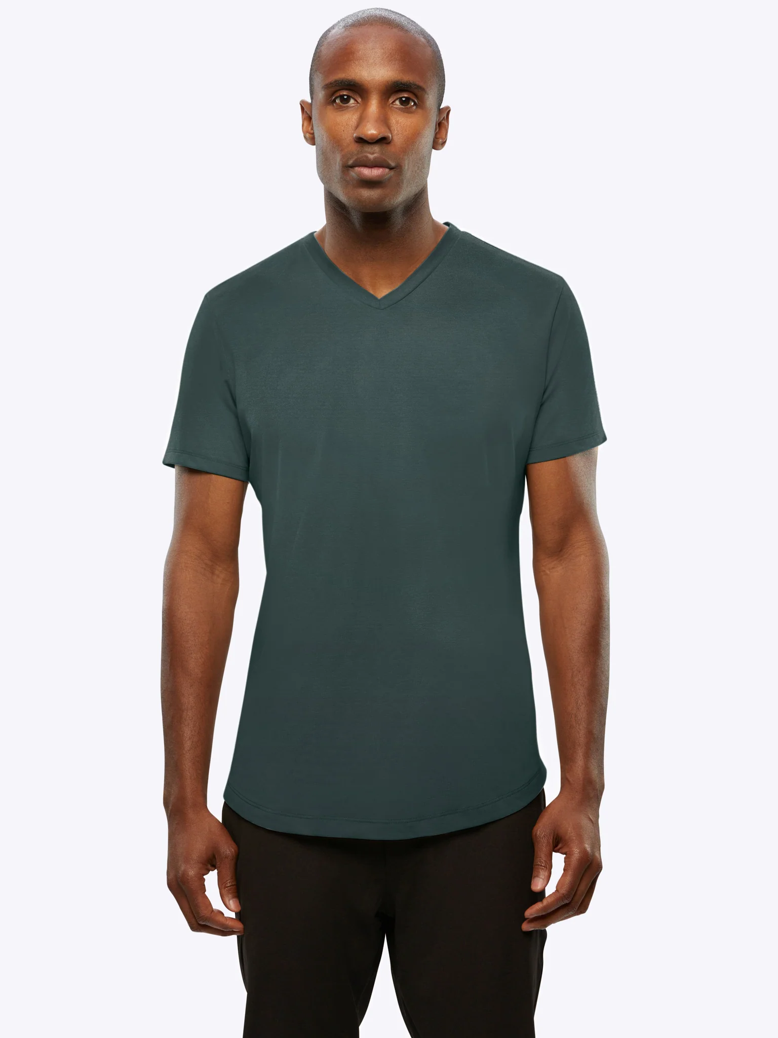 AO V-Neck Curve-Hem Tee | Bonsai Signature-fit PYCA Pro® - Image 2