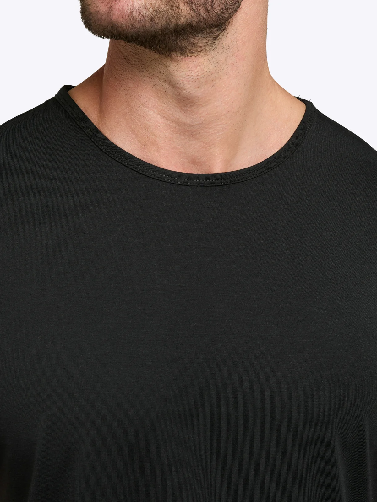 AO Curve-Hem Tee | Black Signature-fit PYCA Pro® - Image 6