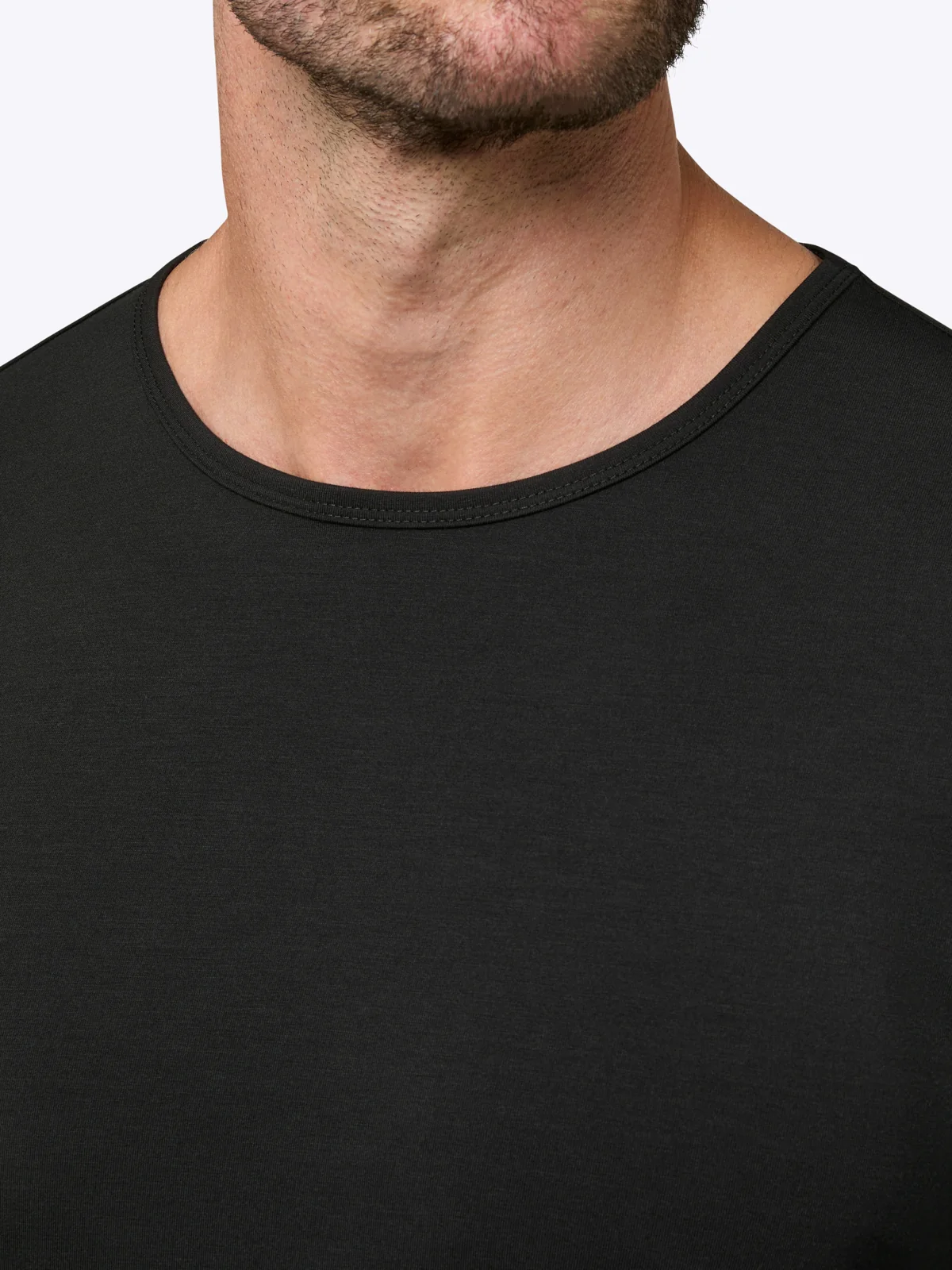 AO Long Sleeve Curve-Hem Tee | Black Signature-fit PYCA Pro® - Image 6