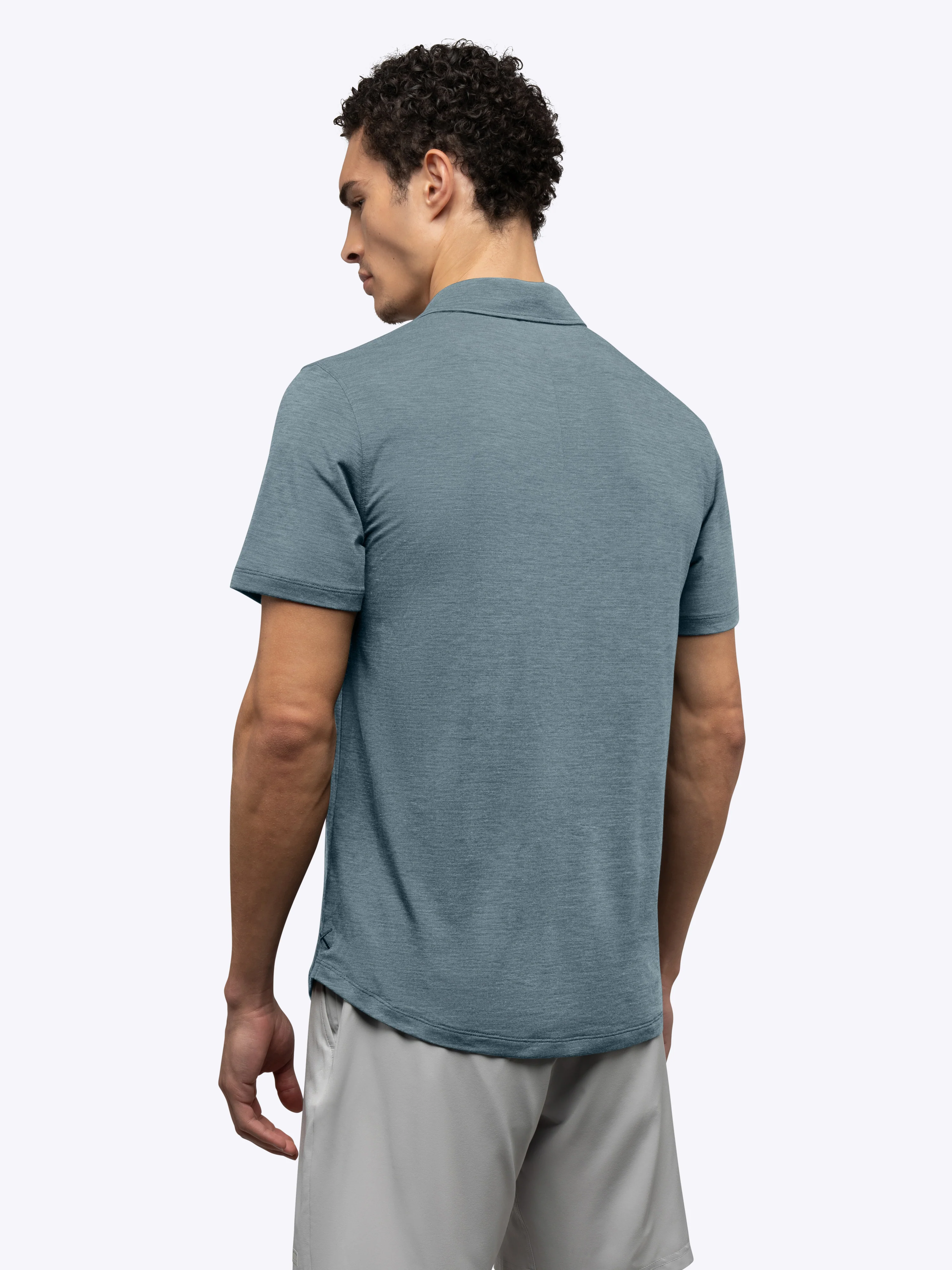 Crossover Polo | Naples Blue Signature Fit - Image 3