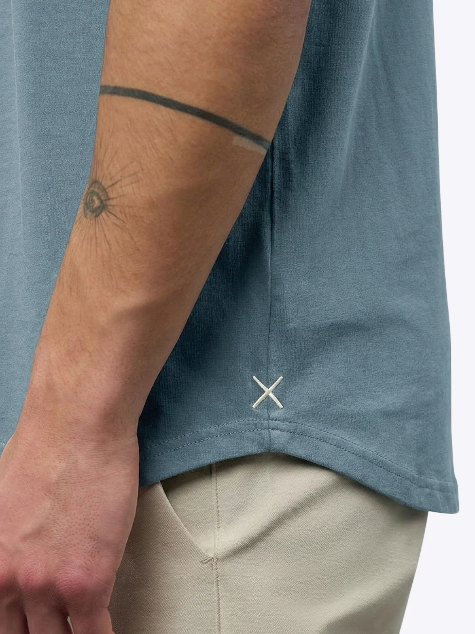 Featherlight Pima Tee | Naples Blue Signature-fit - Image 5