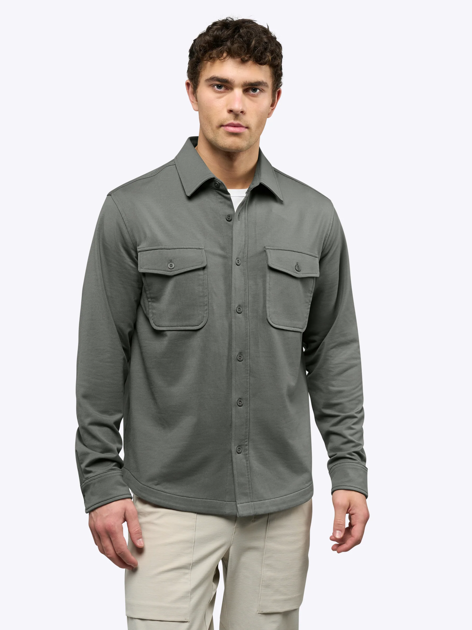 Hyperloop Overshirt | Castor Grey Signature-Fit - Image 2