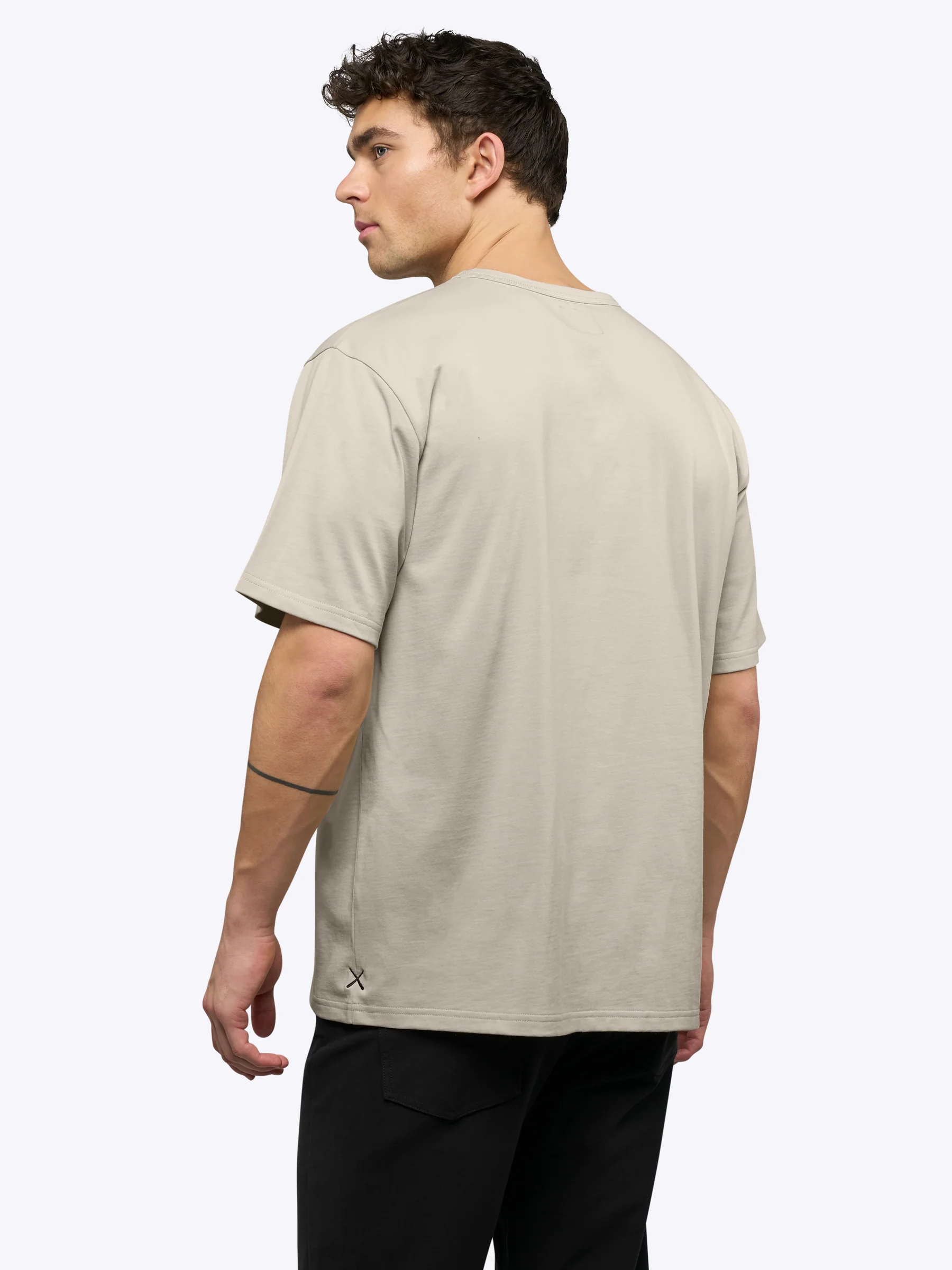 Overtime Oversized Tee | Sand Dune Relaxed-Fit - Image 3