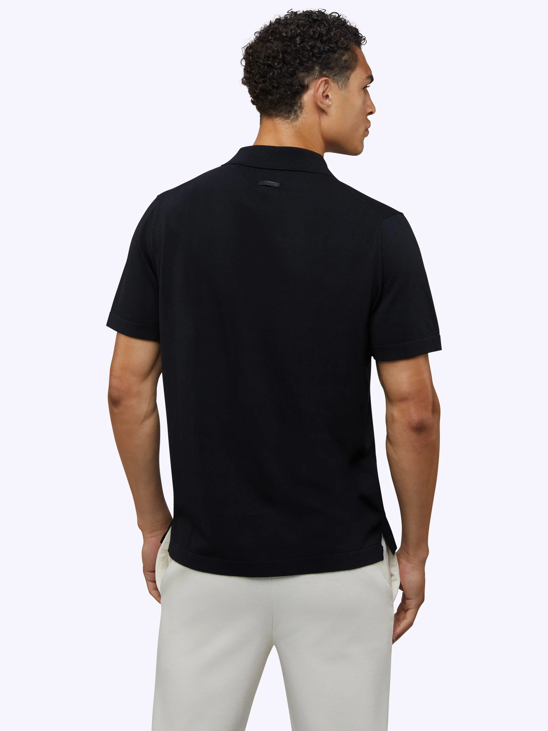 Riviera Knit Button Up | Black Signature-Fit - Image 6