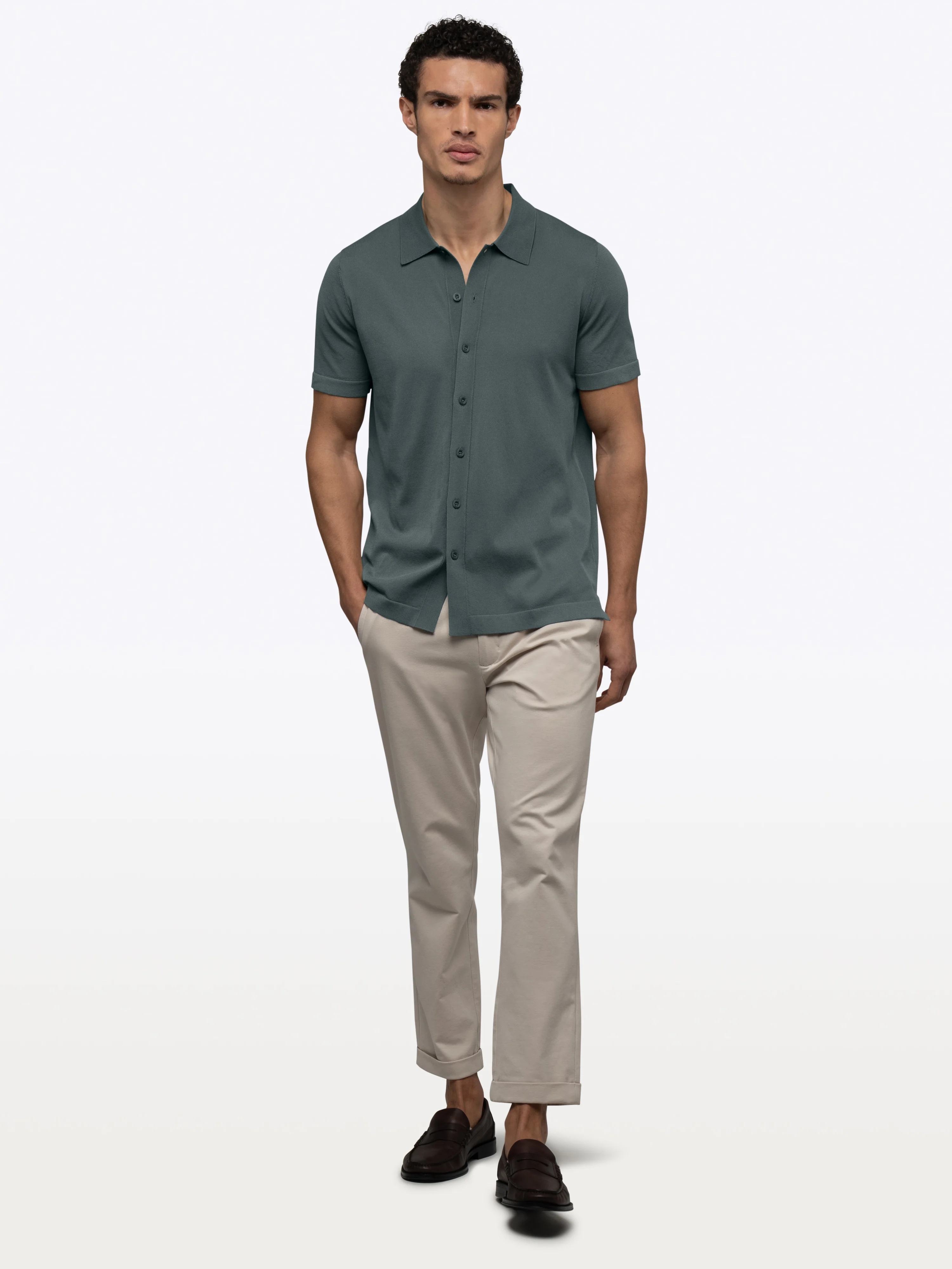 Riviera Knit Button Up | Urban Chic Signature-Fit - Image 7