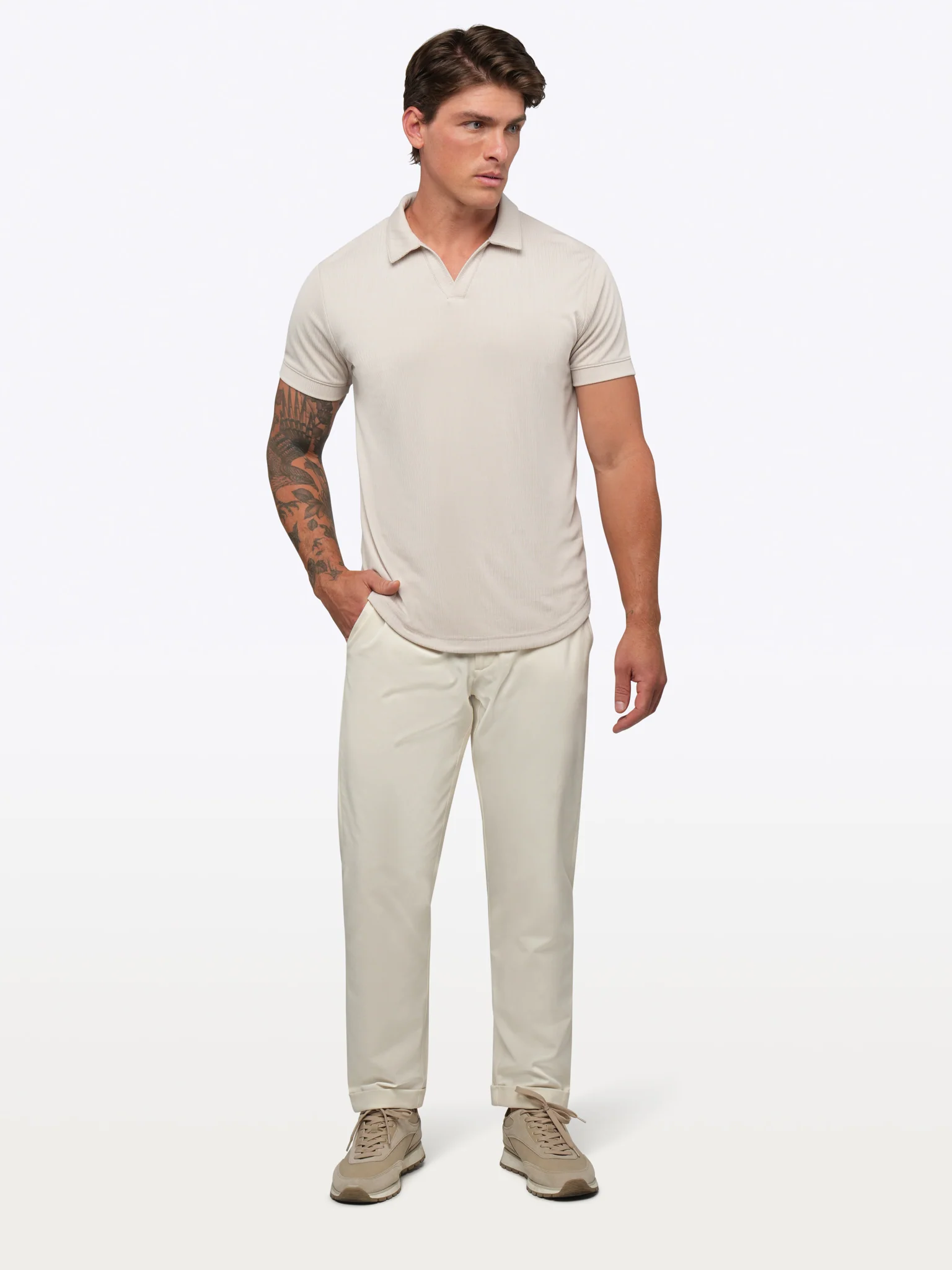 SoHo Ribbed Polo | Sand Dune Signature-Fit - Image 5